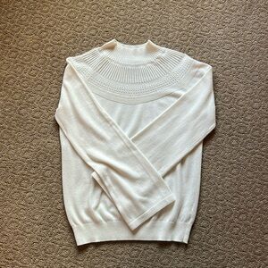 Cream colored Liverpool flared sleeve sweater, size medium Hollister